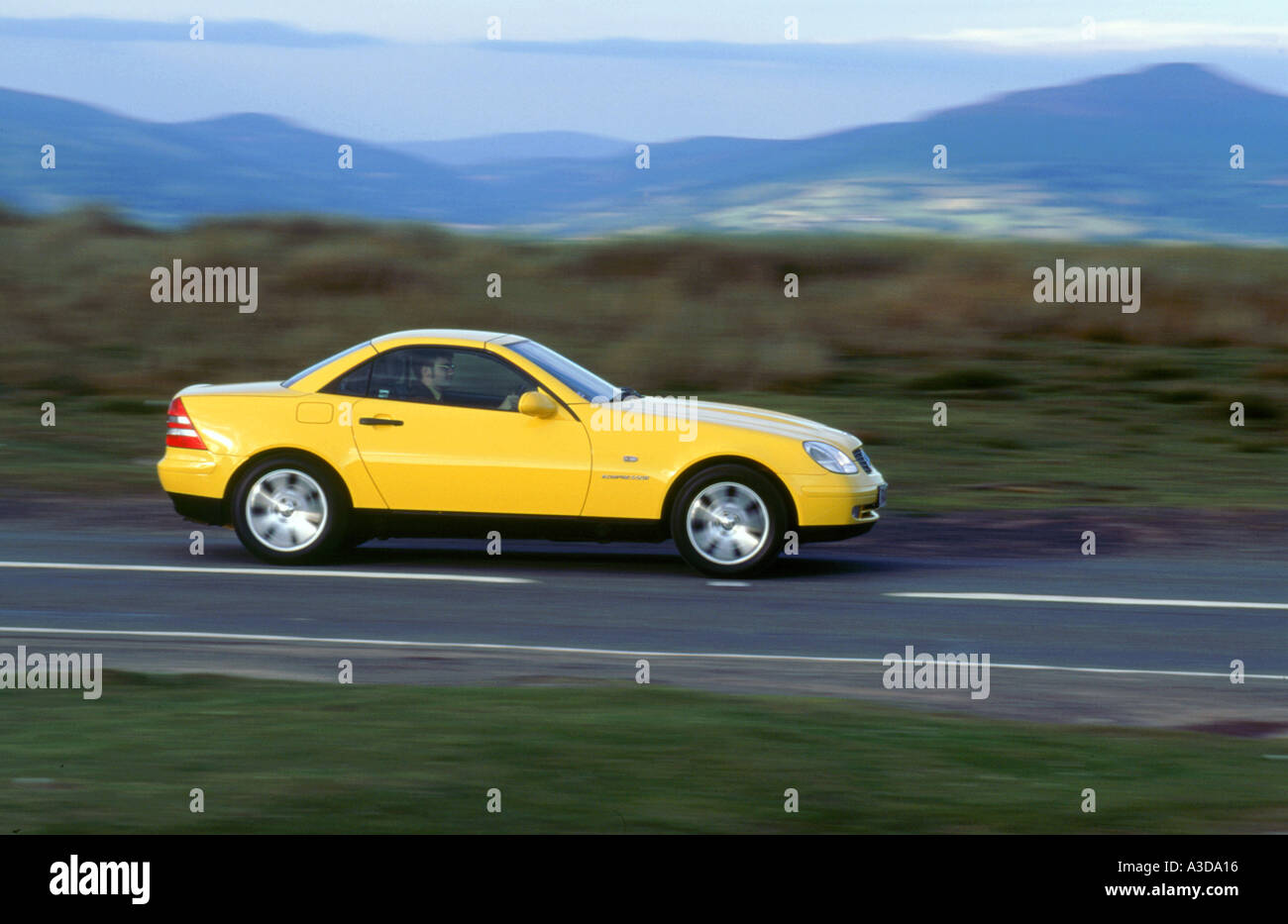 Yellow mercedes convertible hi-res stock photography and images - Alamy