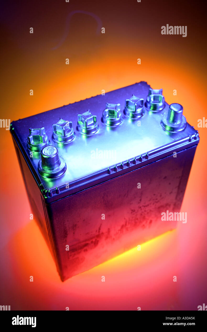 Automotive 12 volt battery Stock Photo Alamy