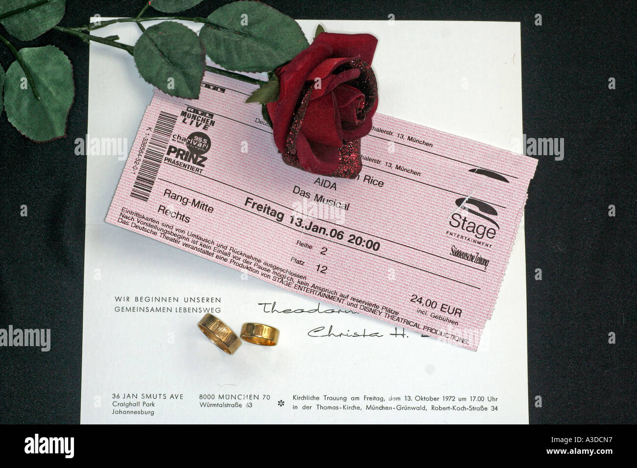 a sentimental happy marriage wedding card reading friday