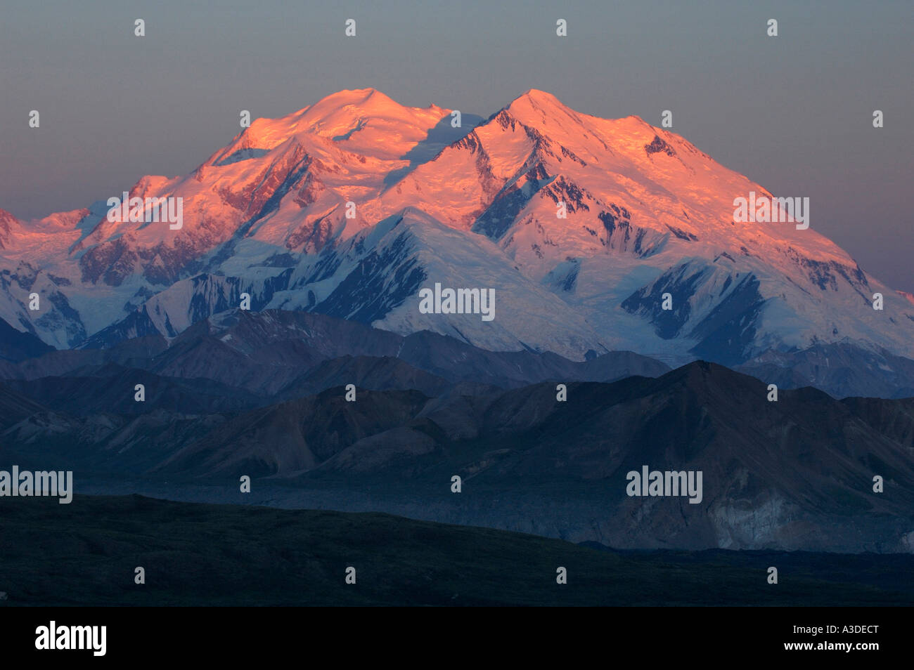 Sunrise on Mount McKinley , North Americas highest peak Denali