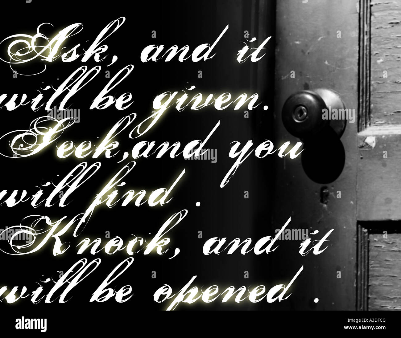 Knock And The Door Will Be Opened Stock Photos Knock And
