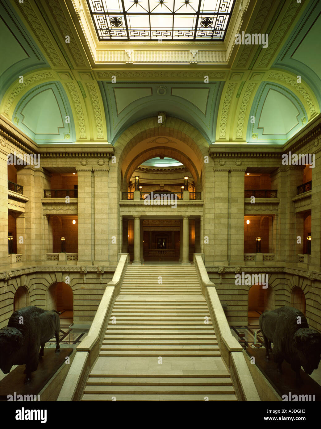 CA - MANITOBA:  Interior of Legislative Building in Winnipeg Stock Photo