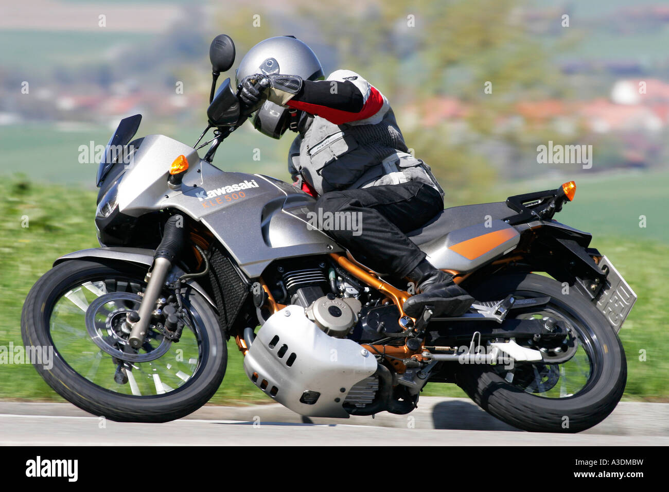 Kawasaki KLE 500 motorcycle Stock Photo - Alamy