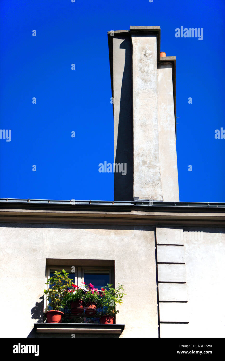 Blue sky abstract building Stock Photo - Alamy