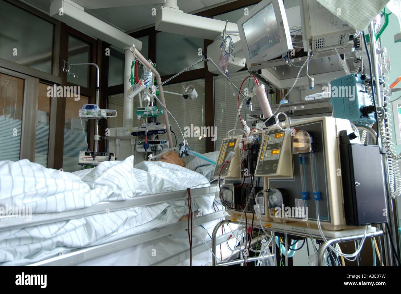 Dialysis at an intensive care unit, Berlin, Germany Stock Photo Alamy