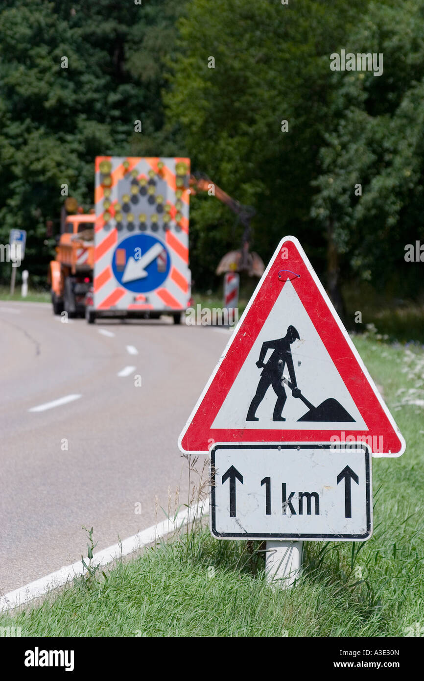 Construction site sign board hires stock photography and images Alamy