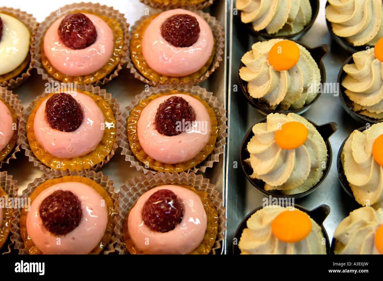Petit four sweets cakes in a Pasticceria bakery Stock Photo Alamy