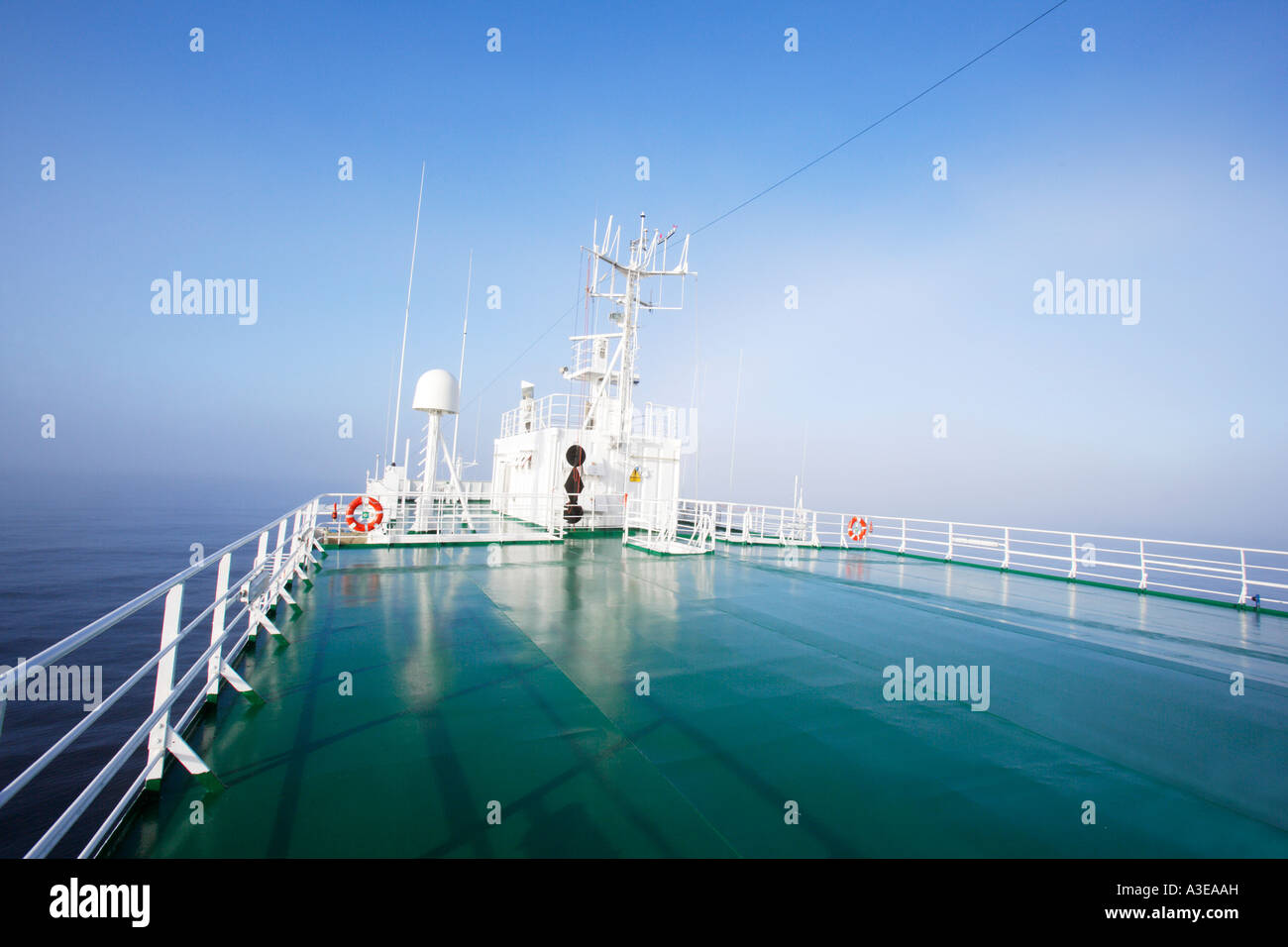 Upper deck of boat Stock Photo - Alamy