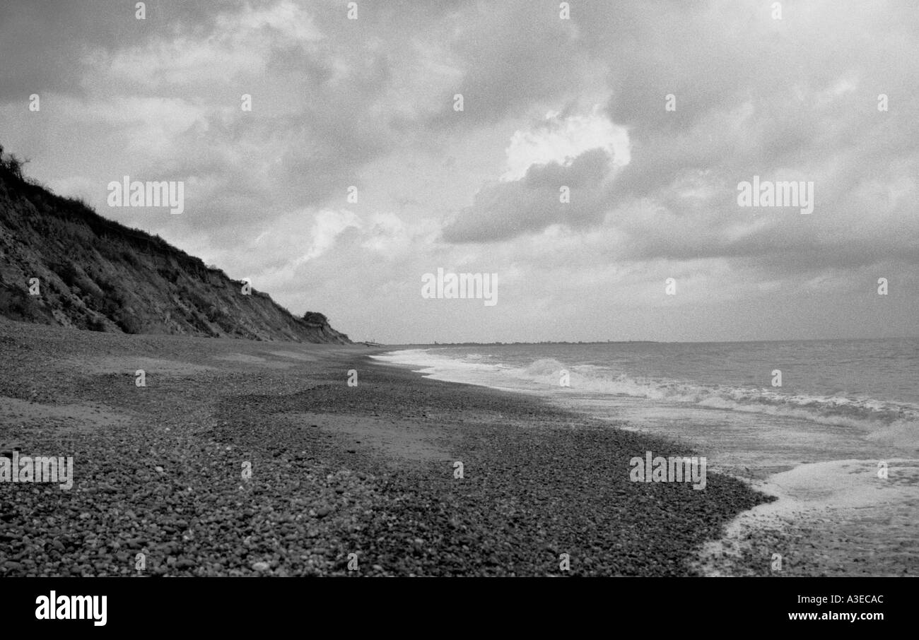 Dunwich beach and cliffs Stock Photo Alamy