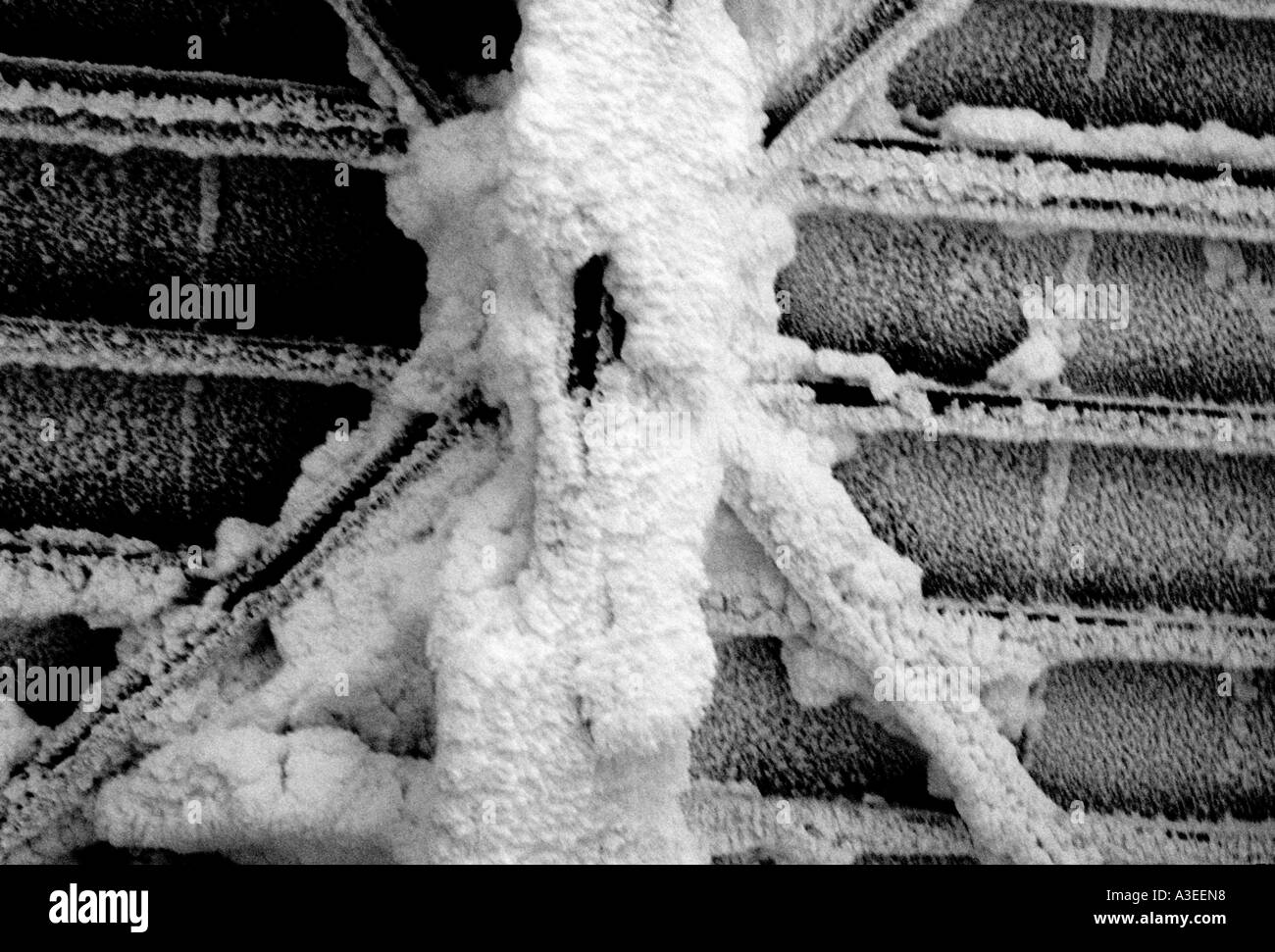 frozen garage door in Aomori Japan Stock Photo Alamy