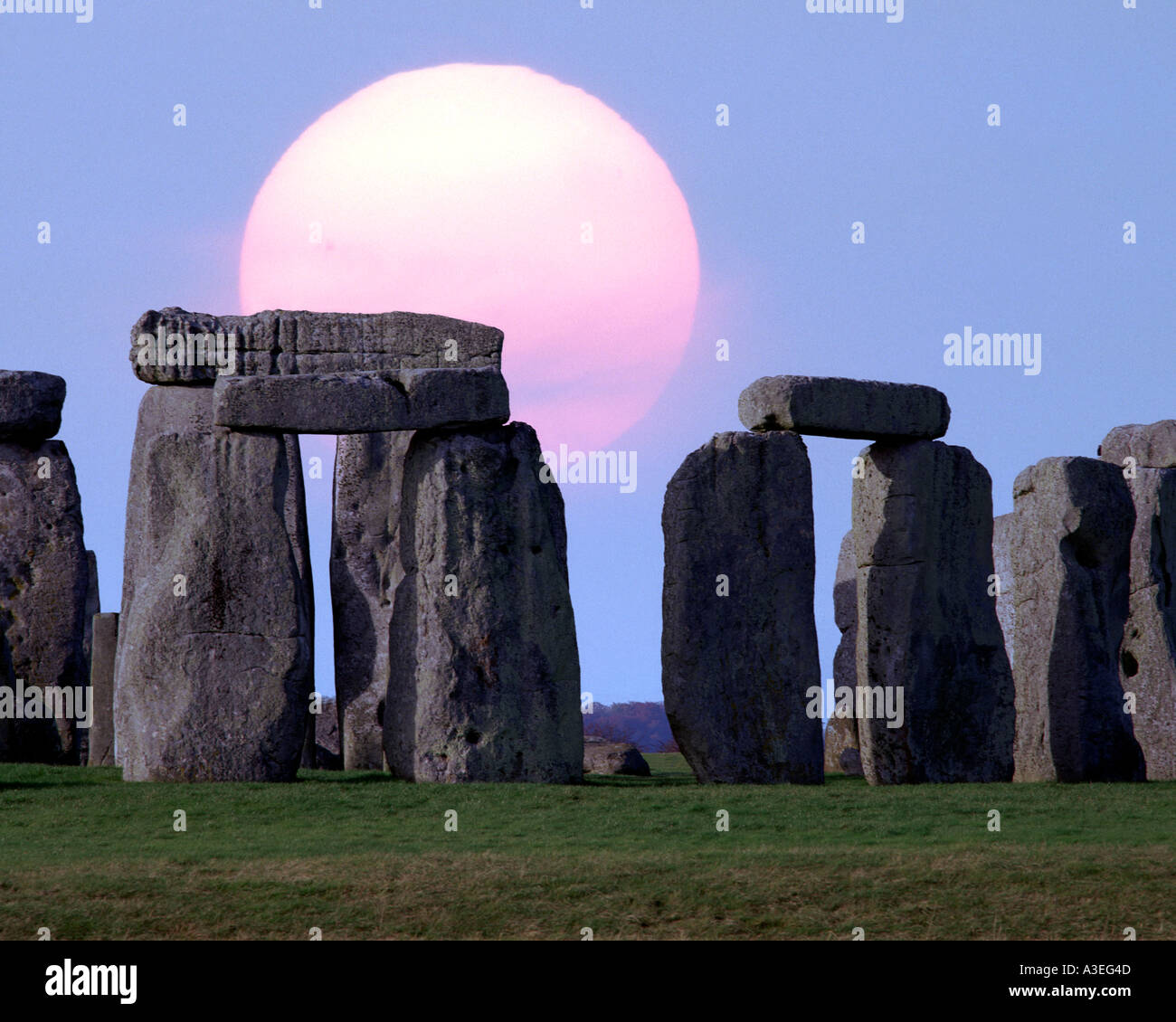 GB - WILTSHIRE: Megalithic Stonehenge Stock Photo