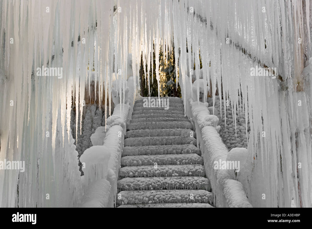 Ice Stairs Steps High Resolution Stock Photography and Images Alamy