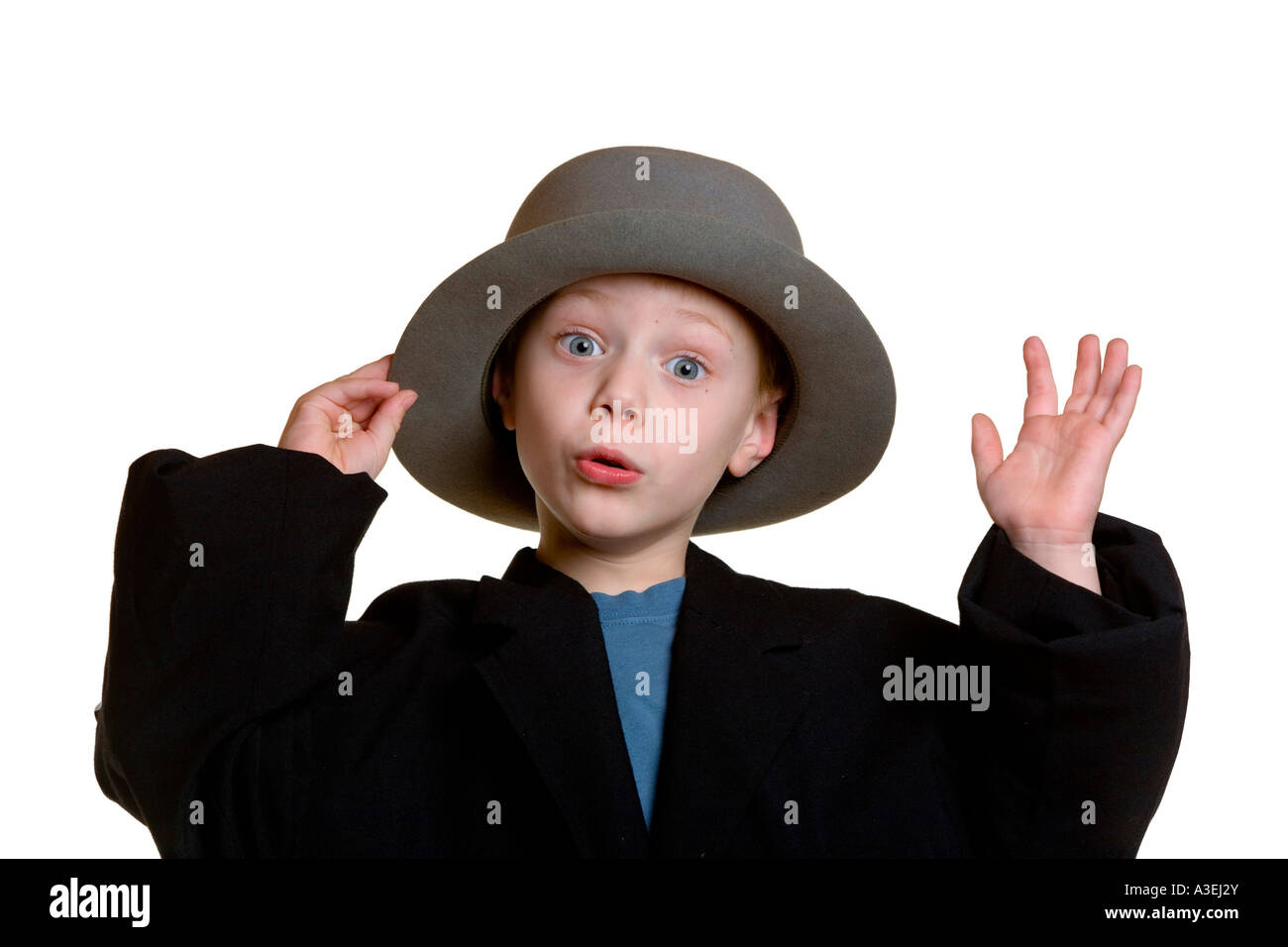 A four years old boy with a hat Stock Photo Alamy