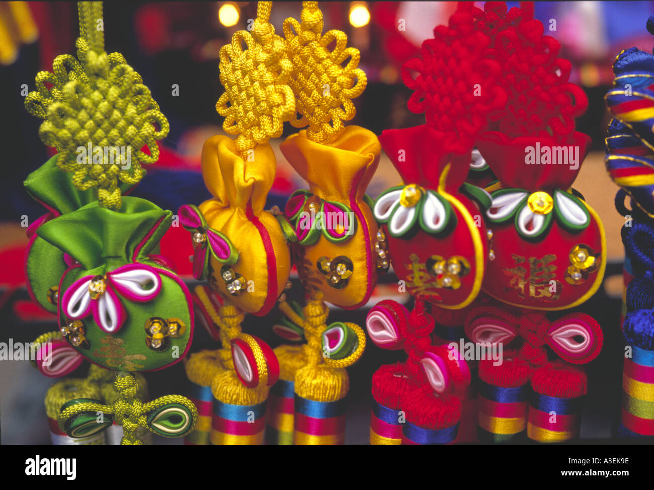 Korean souvenirs colorful decoration of good luck South Korea ...