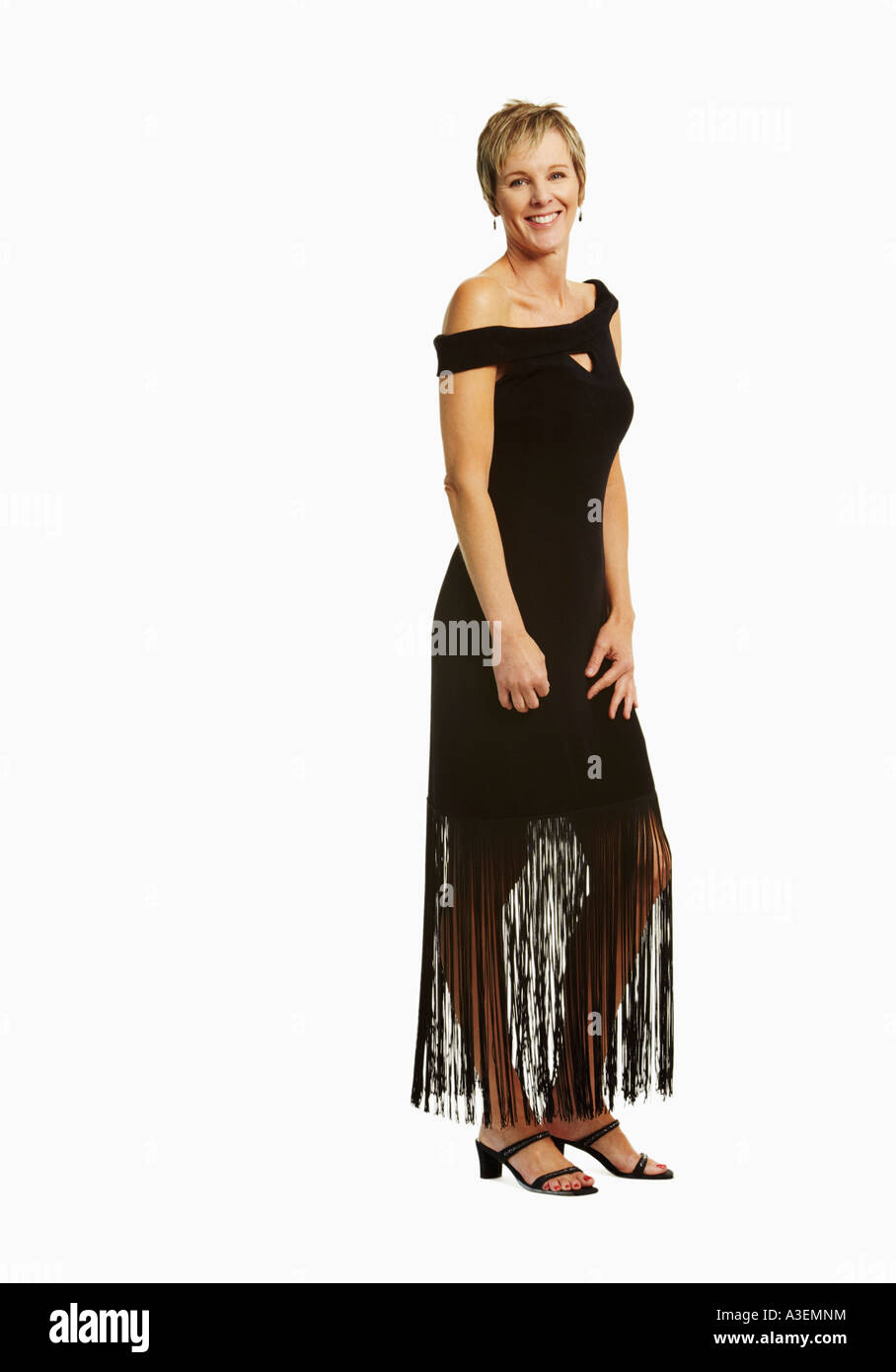 Mature woman evening gown hi-res stock photography and images - Alamy