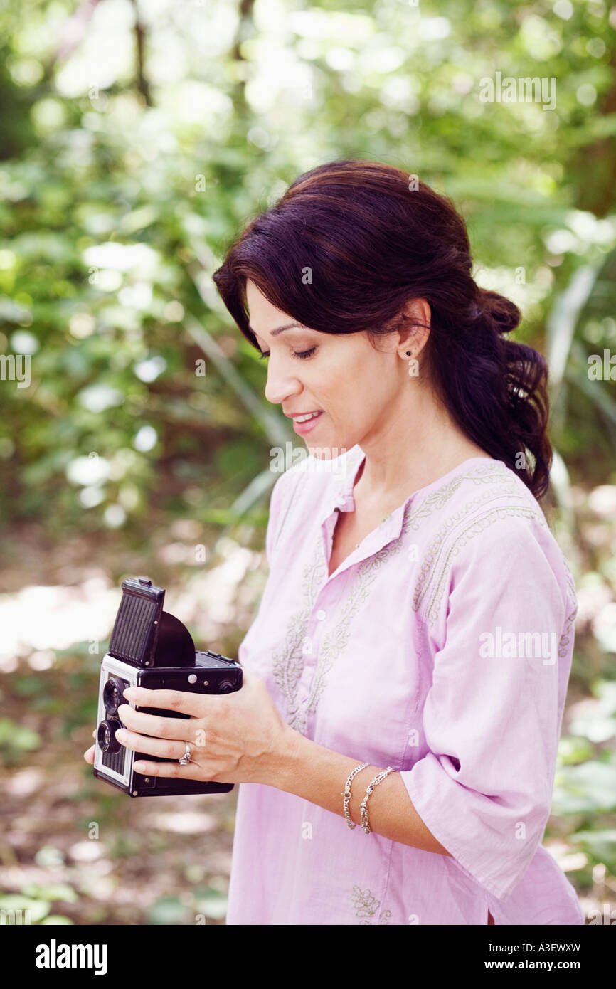 Side view mature science hi-res stock photography and images - Alamy