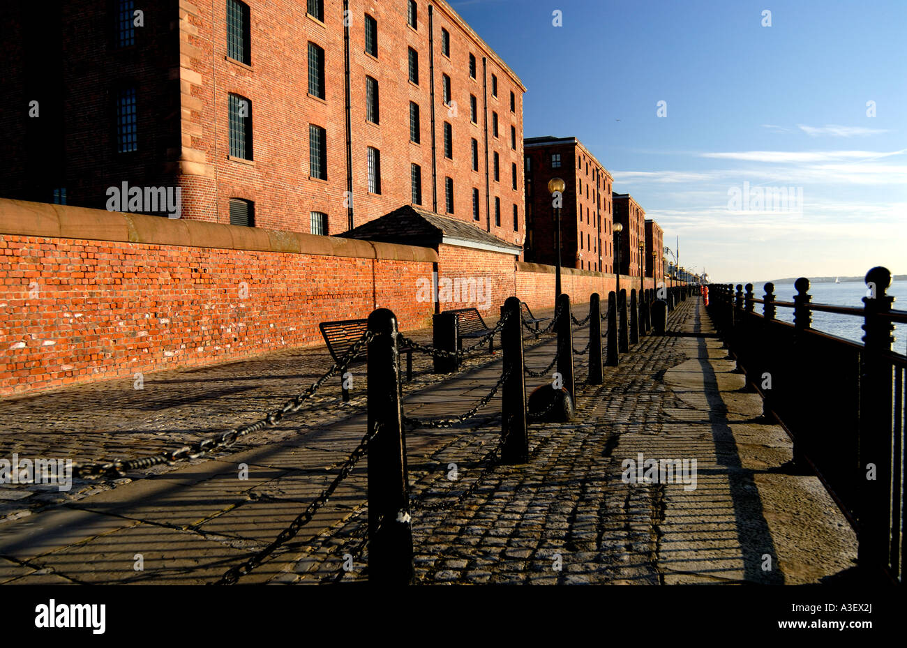Albert Dock area Liverpool England UK Stock Photo Alamy