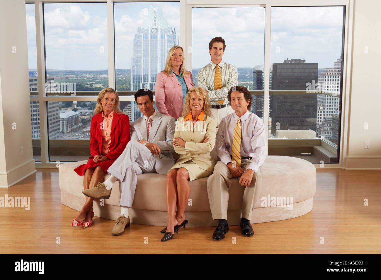 Portrait of business executives in an office Stock Photo - Alamy