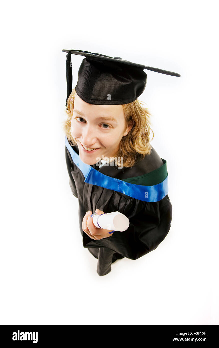 Female graduate Stock Photo