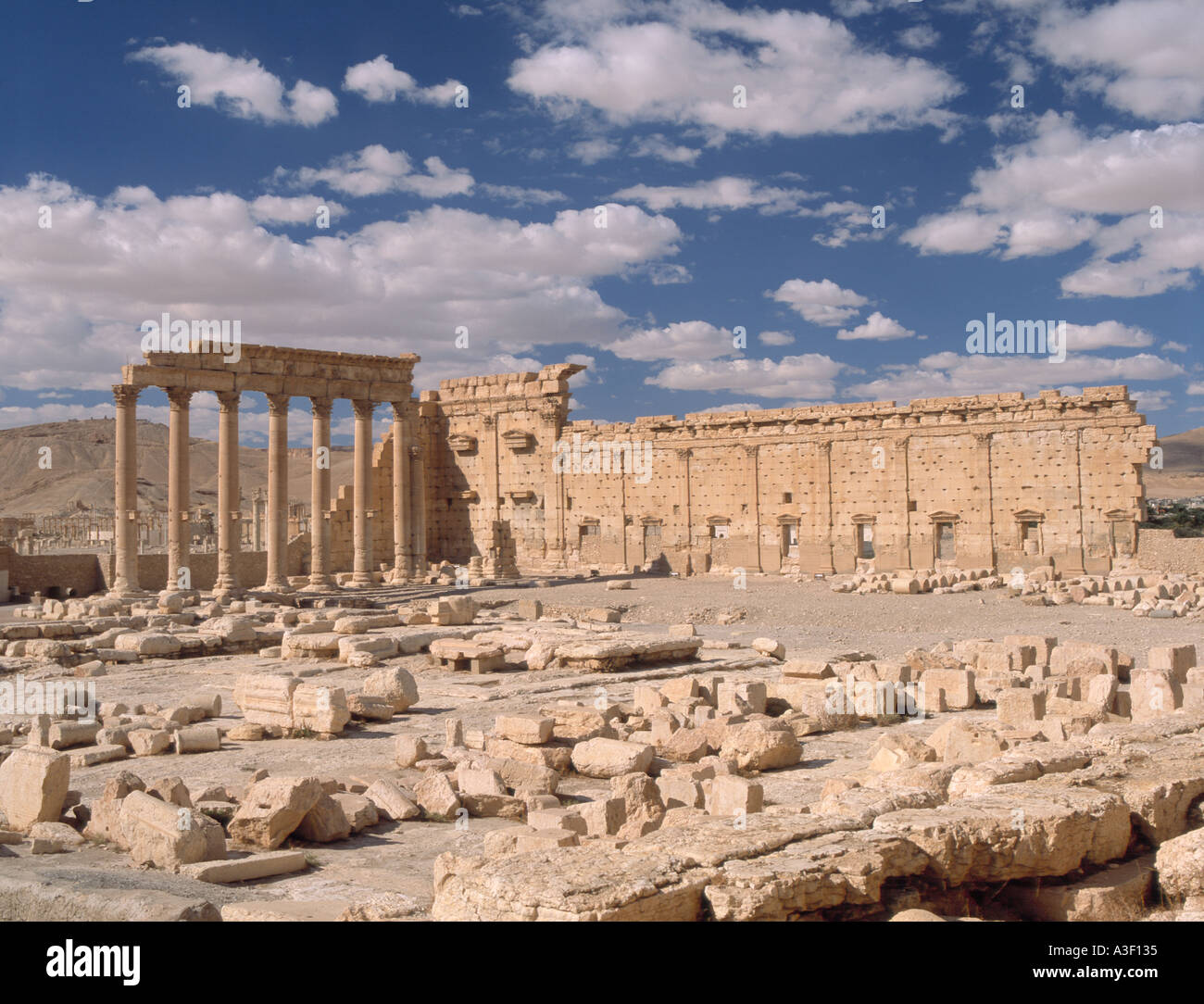 Baal Temple Palmyre Syria Stock Photo