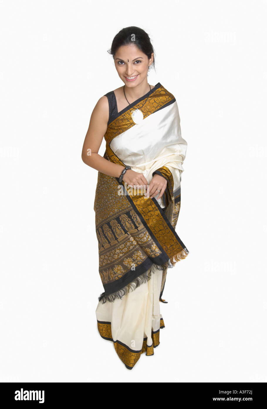 Excited young indian traditional woman Cut Out Stock Images & Pictures ...