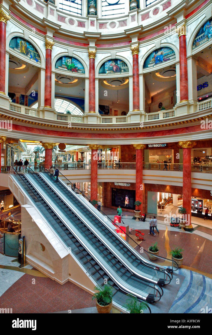 Under the shopping centre dome Trafford Centre Trafford Park Manchester
