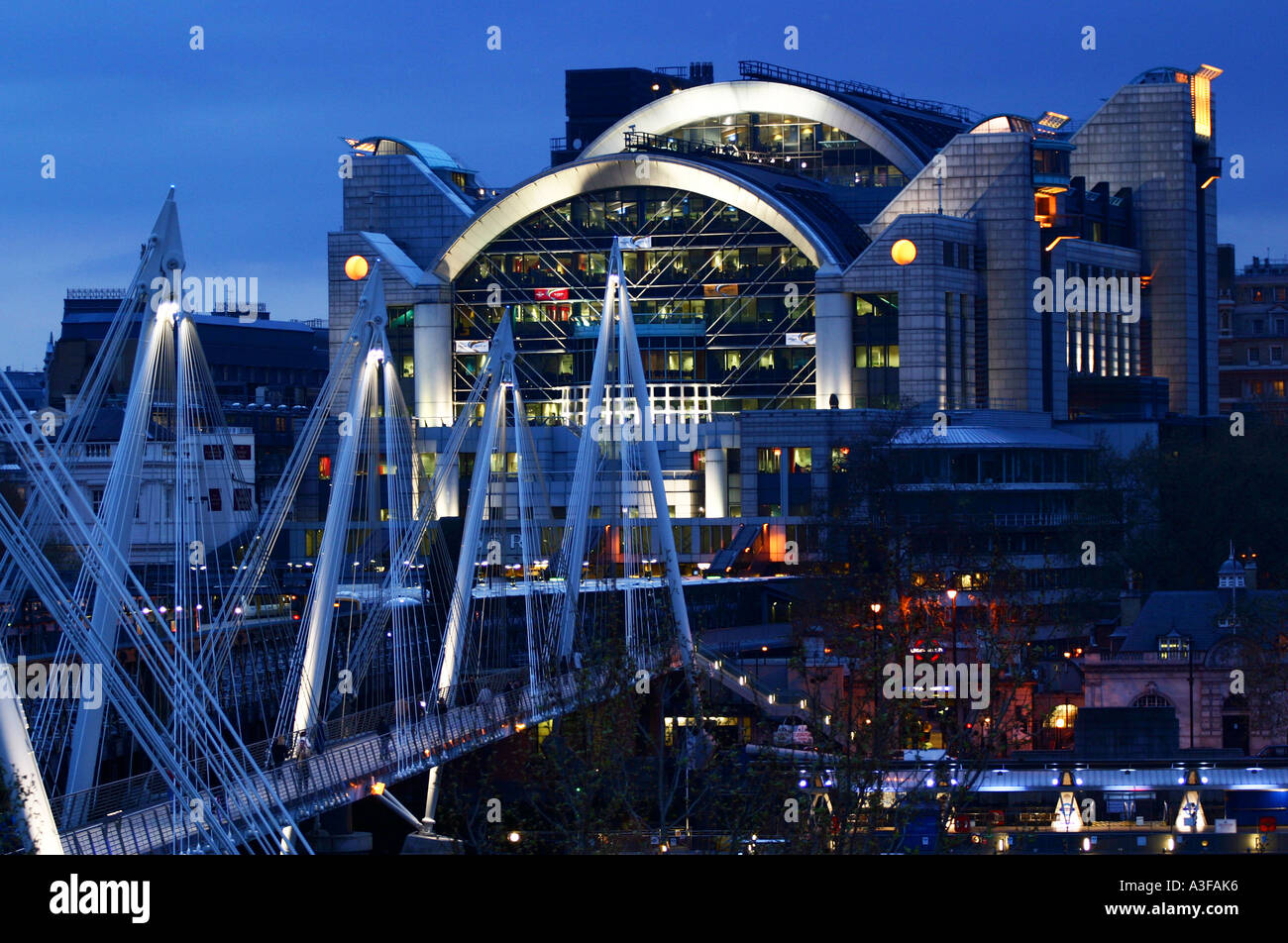 Charing Cross Railway station Stock Photo Alamy