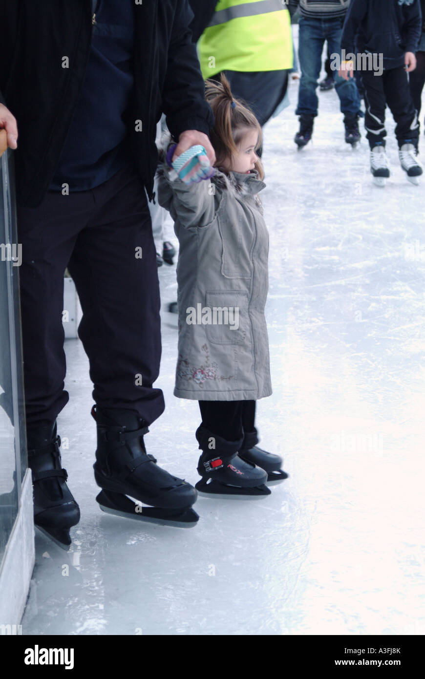 Skaters at the annual ice rink at Somerset House London Stock Photo - Alamy