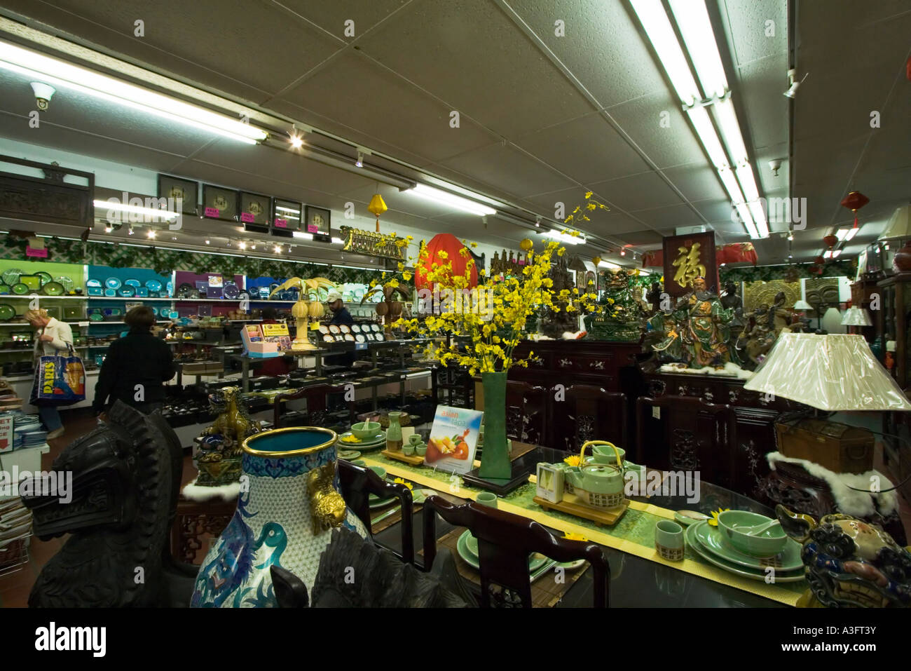 San Francisco California USA California Chine town in downtown SF interior of a shop Stock Photo