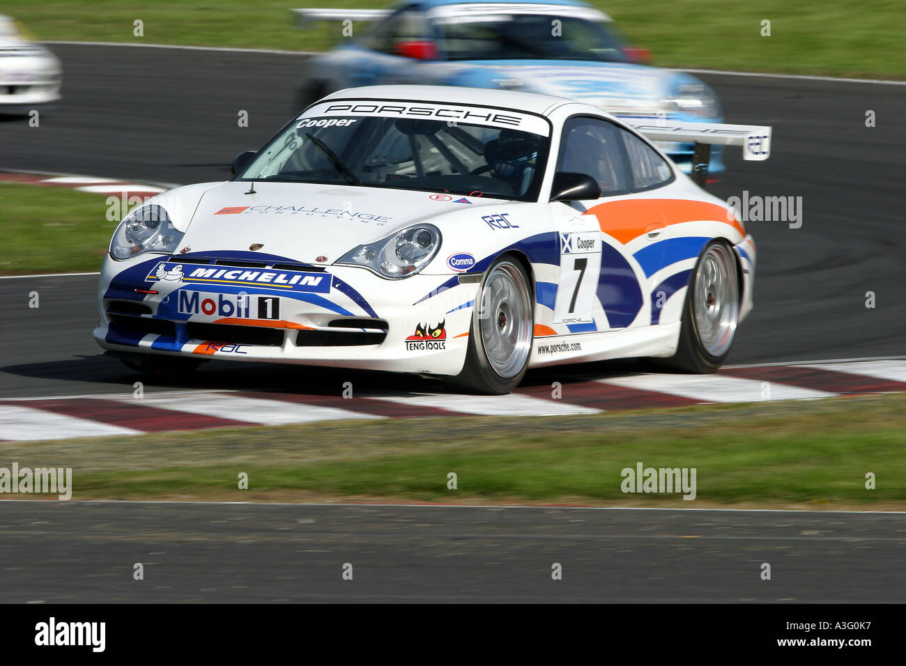 Porsche racing at Oulton Park 2004 Stock Photo Alamy