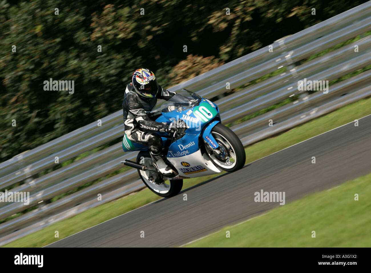 Motorcycle racing at Oulton Park, UK. Stock Photo