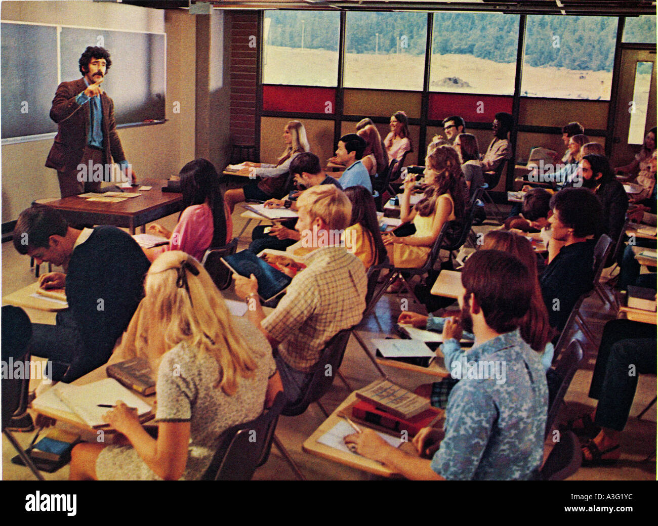 GETTING  STRAIGHT 1970 Columbia film with Elliot Gould Stock Photo