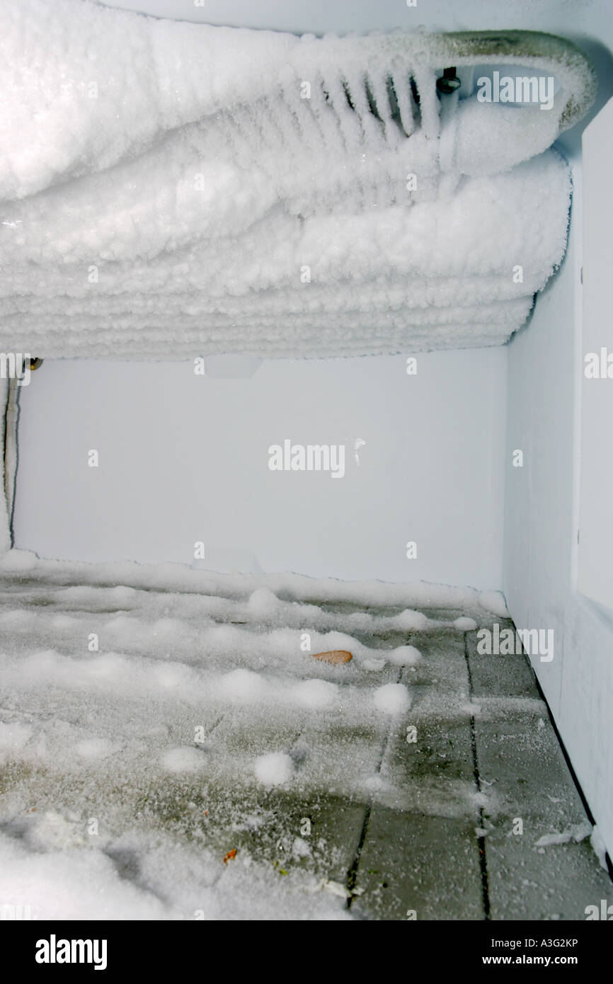 A freezer full of ice Stock Photo Alamy