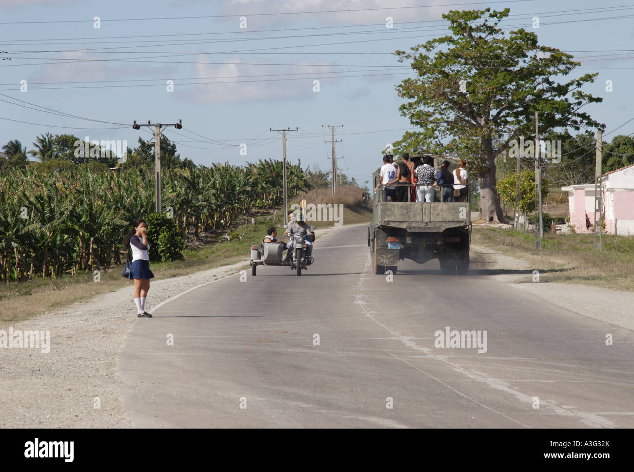 Road in Cuba Stock Photo - Alamy
