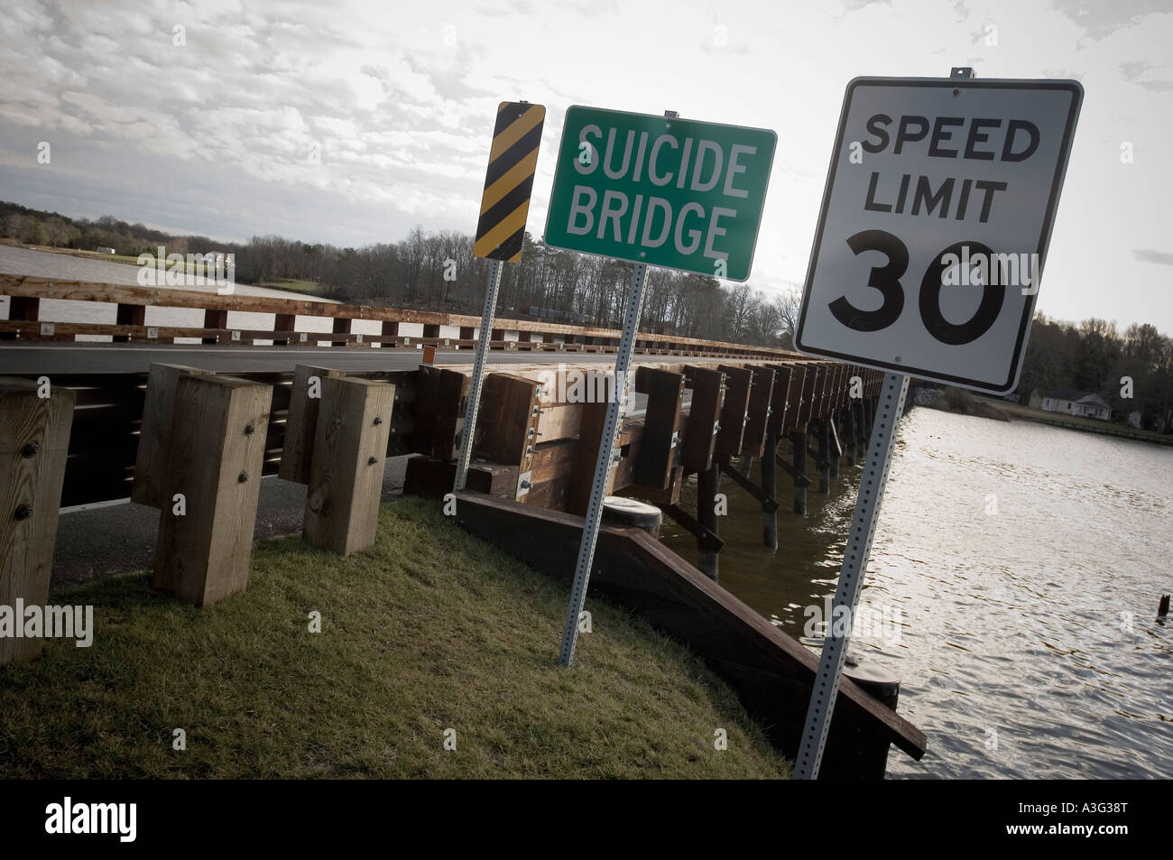 Suicide Bridge Secretary Maryland Stock Photo