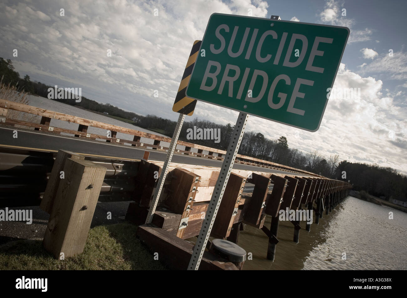 Suicide Bridge Secretary Maryland Stock Photo