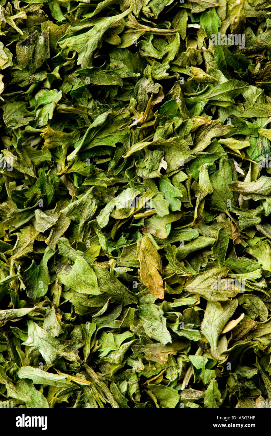 Parsley Flakes Perejil Stock Photo Alamy