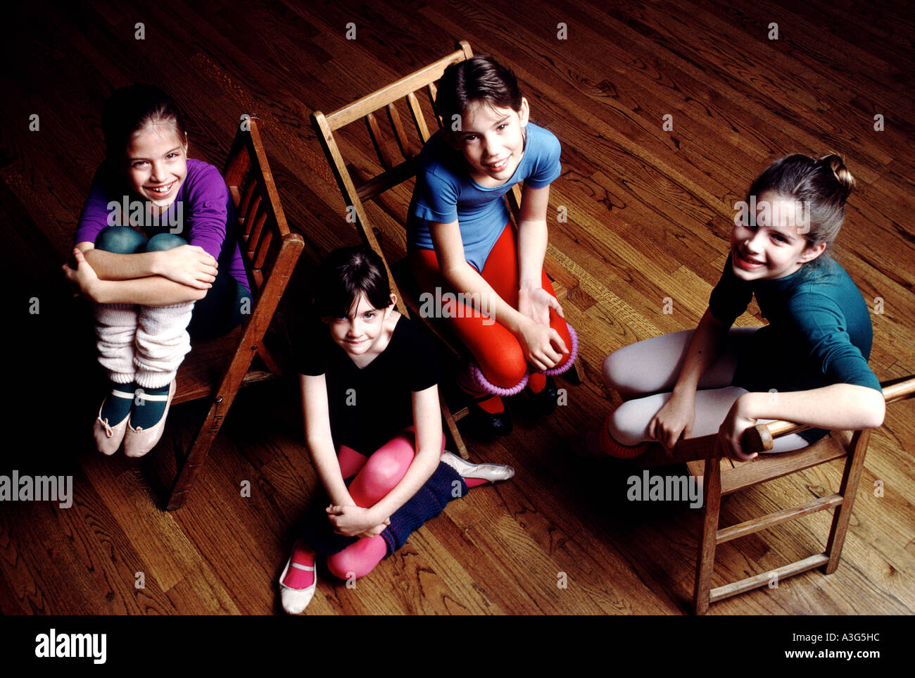 Four Lovely Young Ladies Pose For Portraits In A Practice