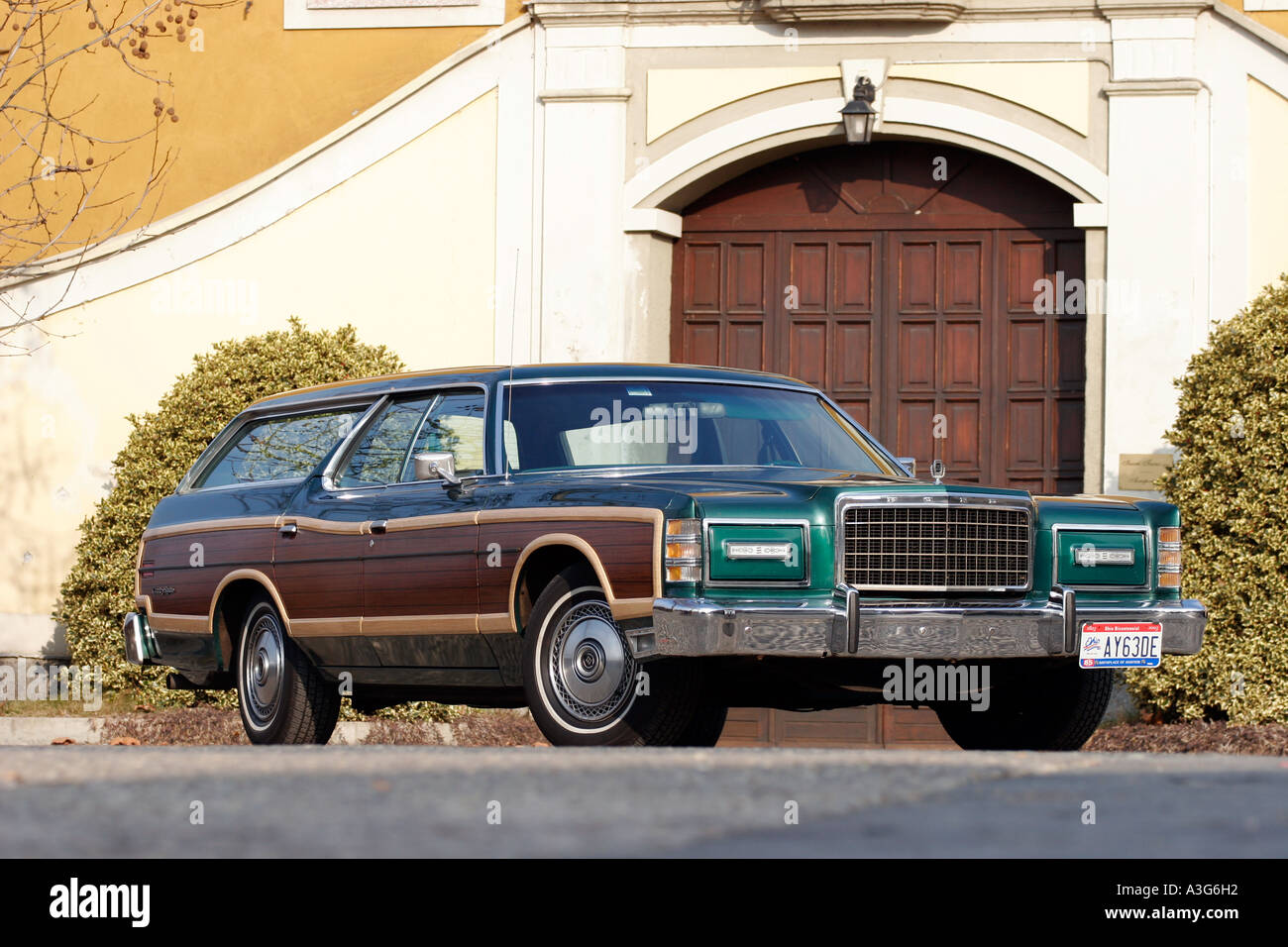 Ford LTD Country Squire Wagon 1977 Stock Photo