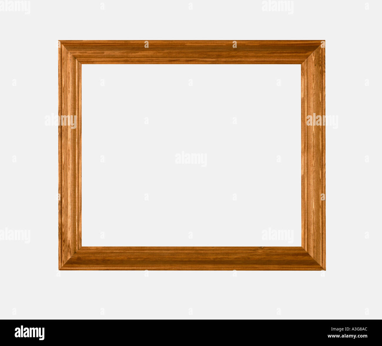 NATURAL WOOD PICTURE FRAME ON WHITE BACKGROUND Stock Photo Alamy