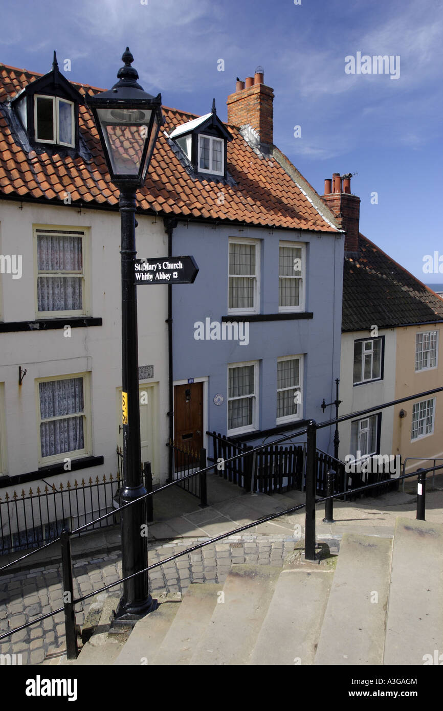 Steps down from whitby abbey hi-res stock photography and images - Alamy
