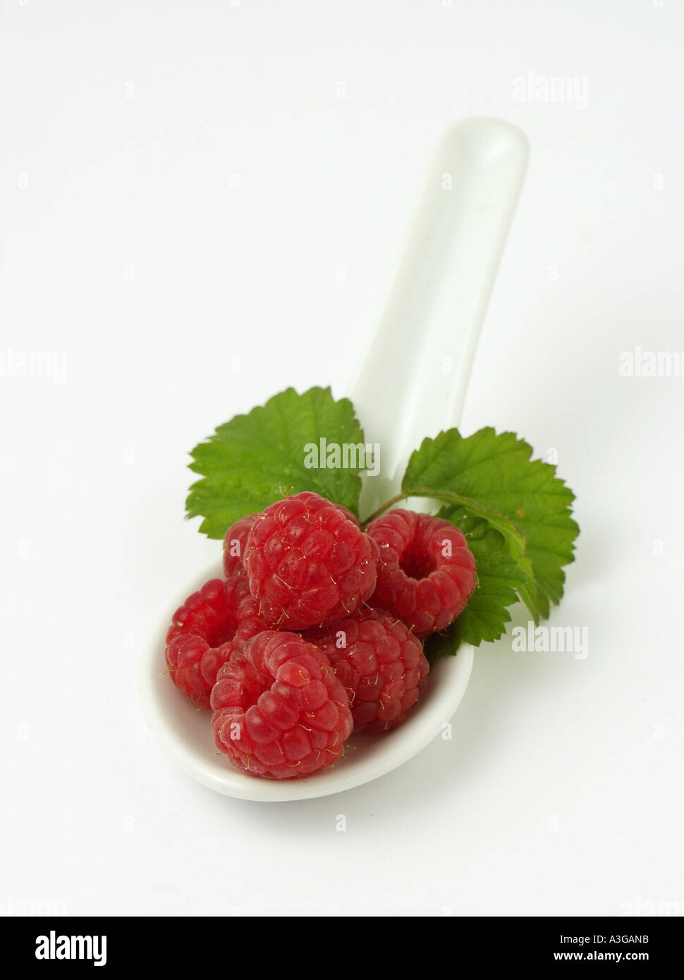 Raspberries in closeup Cut Out Stock Images & Pictures - Alamy