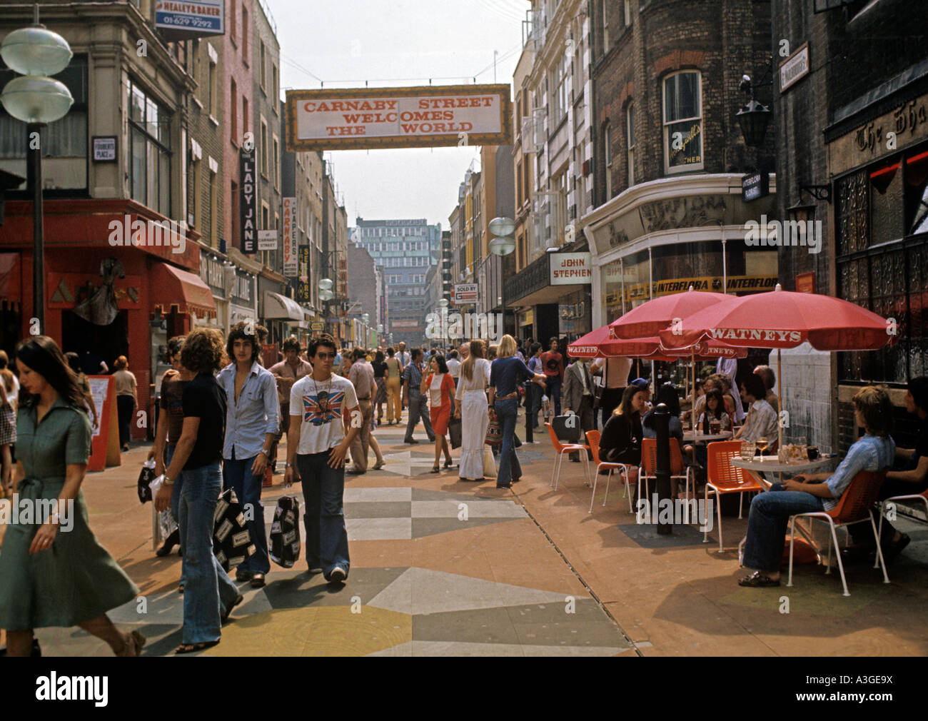 Carnaby Street 1960s Stock Photo