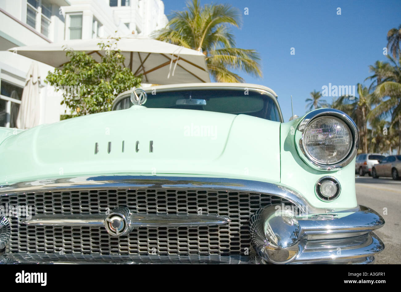 A vintage car in Miami Beach Florida USA Stock Photo - Alamy