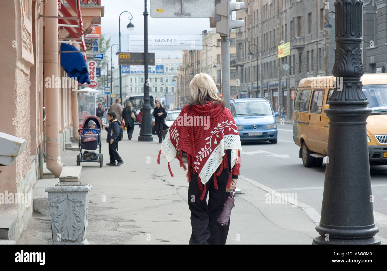 saint petersburg street scene Stock Photo - Alamy