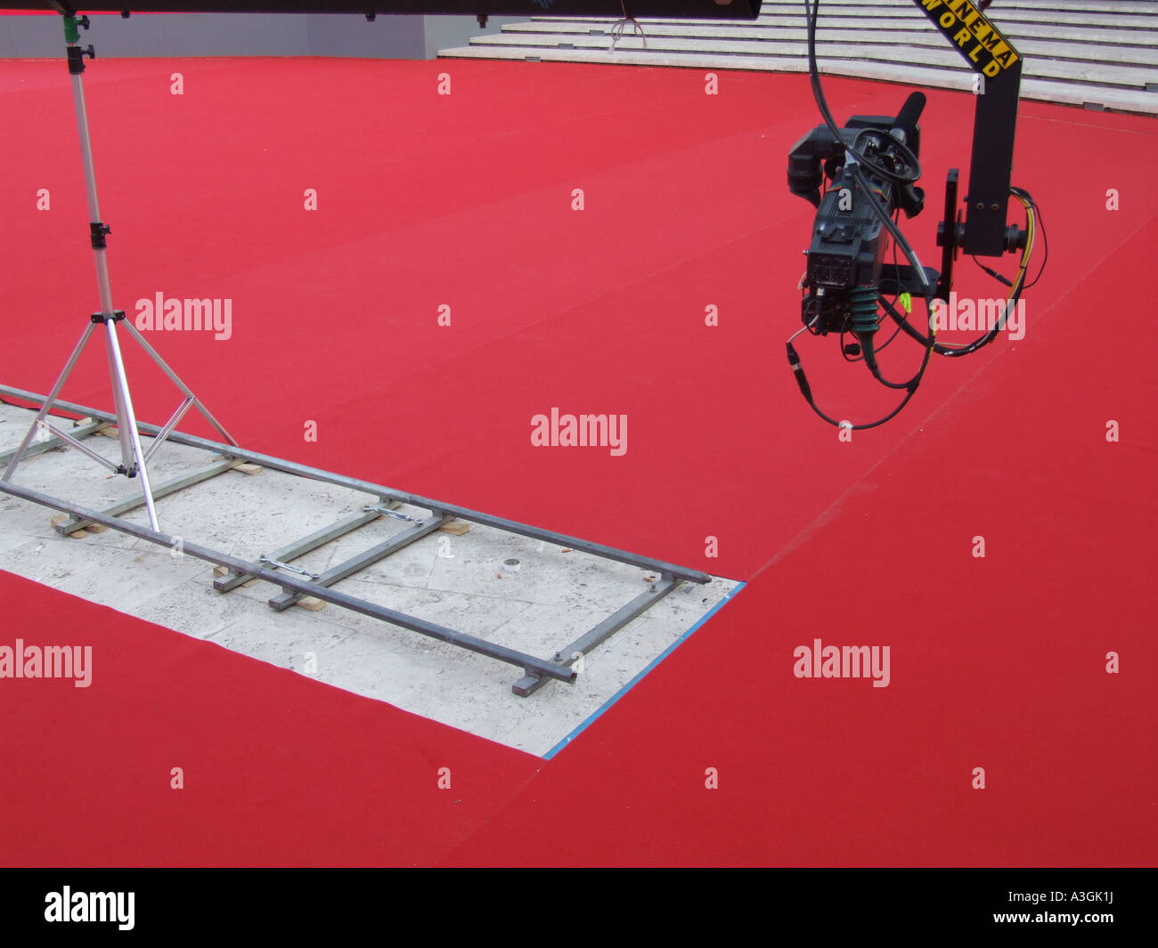 tv camera equipment at event Stock Photo