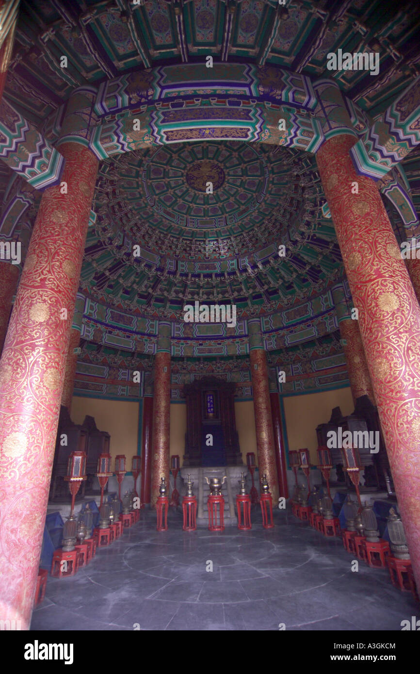 inside view of the Imperial vault at the Temple of Heaven Stock Photo