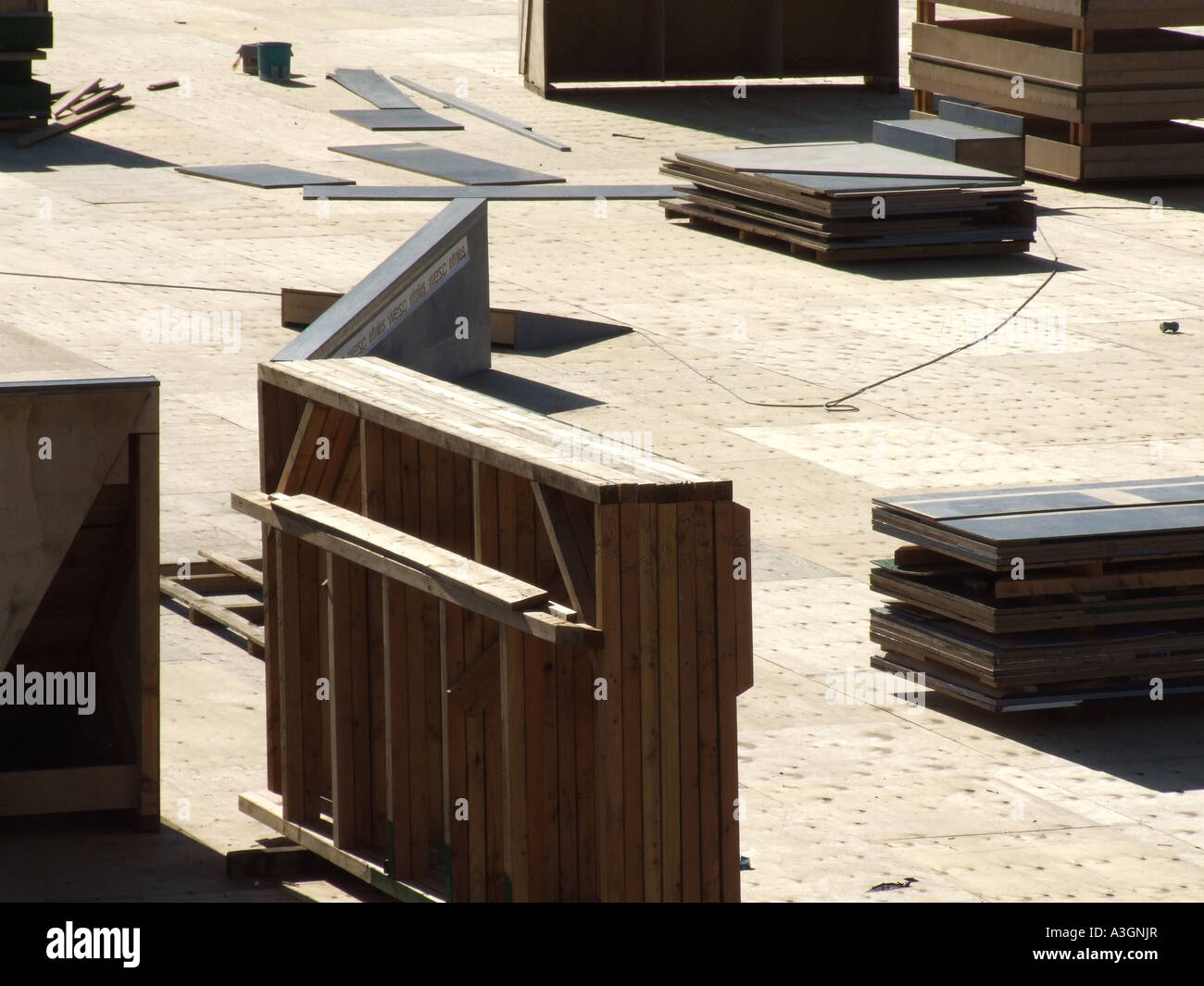fixtures and fittings on building site Stock Photo Alamy