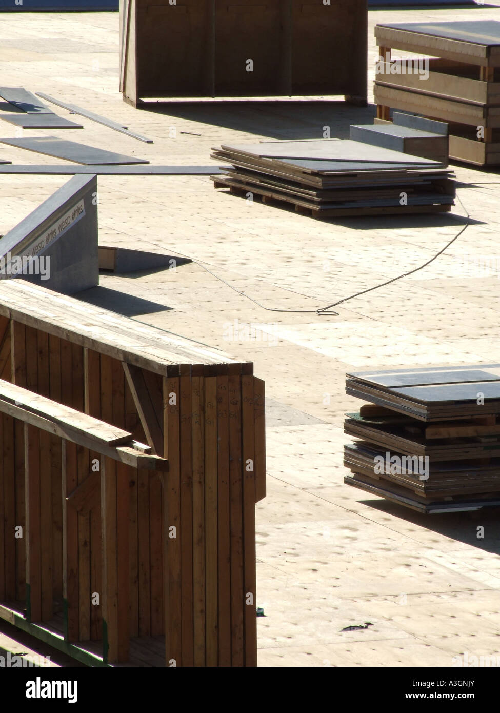 fixtures and fittings on building site Stock Photo Alamy