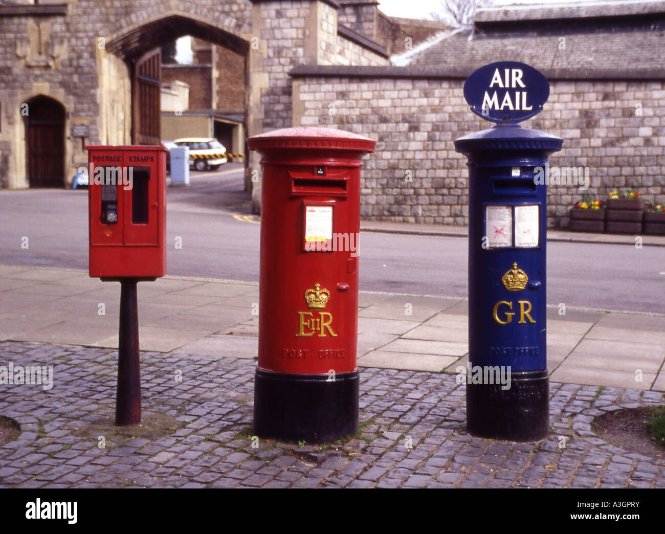 Windsor blue post box windsor hires stock photography and images Alamy